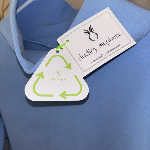 Dudley Stephens Greenpoint Turtleneck Periwinkle Blue Fleece Large New & W/Bag - Picture 5 of 11
